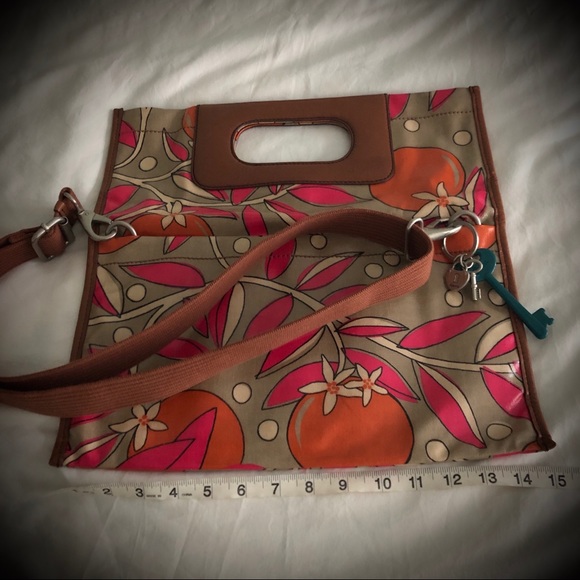 Fossil Key-Per Envelope Cross Body bag purse - Picture 10 of 13